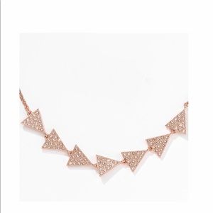 Swarovski Touchstone Crystal Rose Gold Necklace